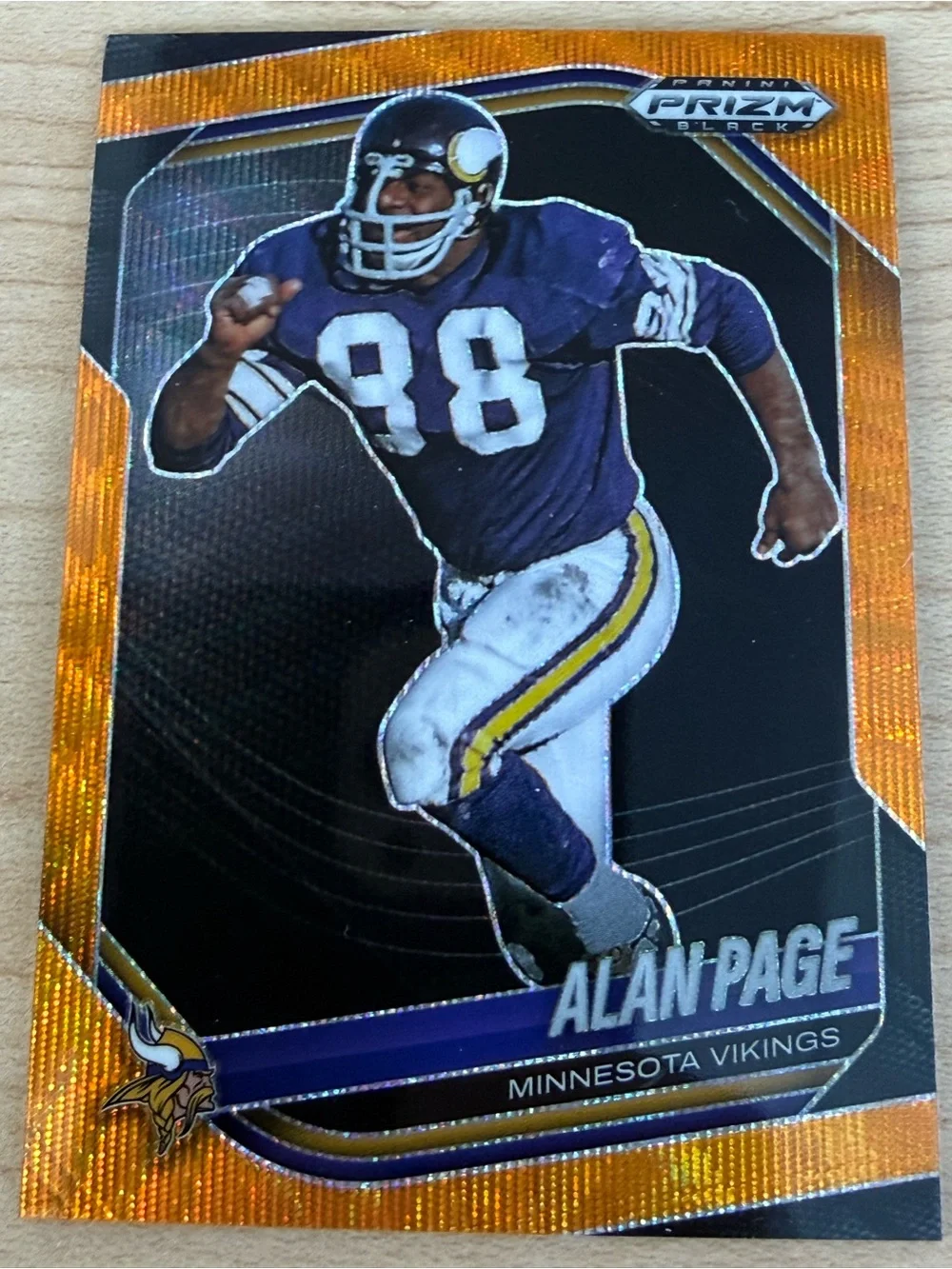Panini Prizm Black Alan Page Minnesota Vikings Football Card /60 #85